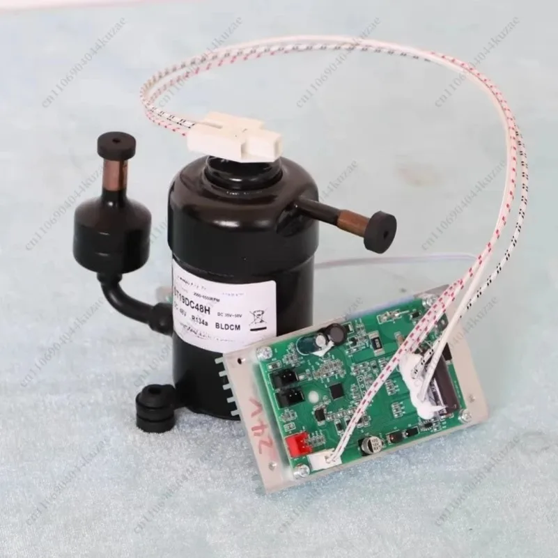 ST19DC Ultra-Mini Micro Compressor, 12V/24V/48V DC, 400W Cooling Capacity for DC Air Conditioner & Water Chiller