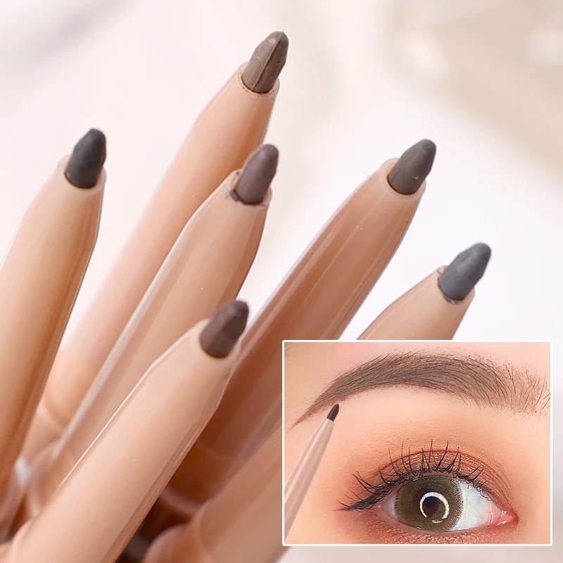 

Водостойкая устойчивая к поту матовая ручка для бровей с двойной головкой стойкая матовая черная коричневая неразмазывающаяся карандаш для бровей ТИНТ Косметика для макияжа