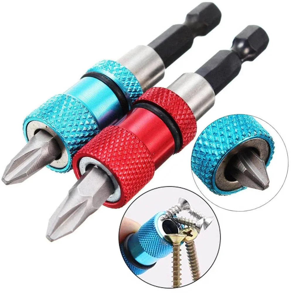 Hex Shank Screw Depth Magnetic Screwdriver Bit Holder 1/4 Inch Hex Driver with Drill Bits Bar Extension Scewdriver Bit