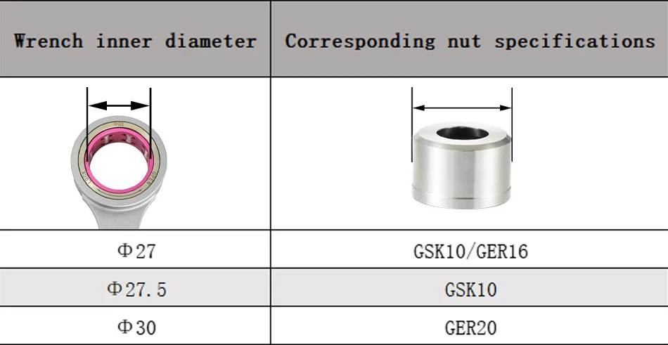 SK Wrench Bearing Ball SK06 SK13 SK10 SK16 SK20 Wrench Key BT40 BT30 Nut Wrench Bearing GER Wrench Bearing Spanner Ball Wrench