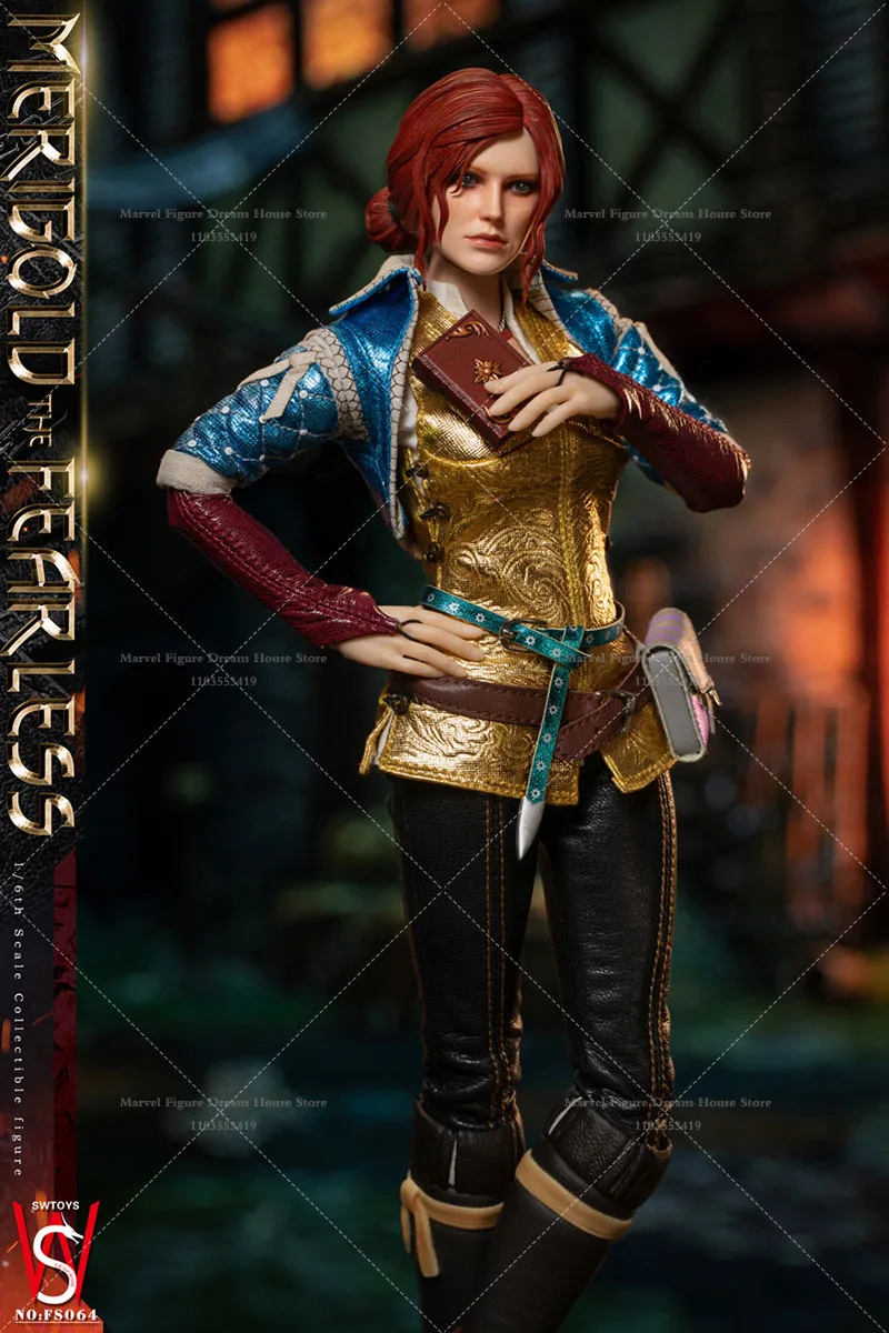 SWTOYS FS064 1/6 Scale Wizard Maribo Triss Merigold Girl Warlock Assembly Courageous Dreadnaught 12-inch Full Set Action Figure