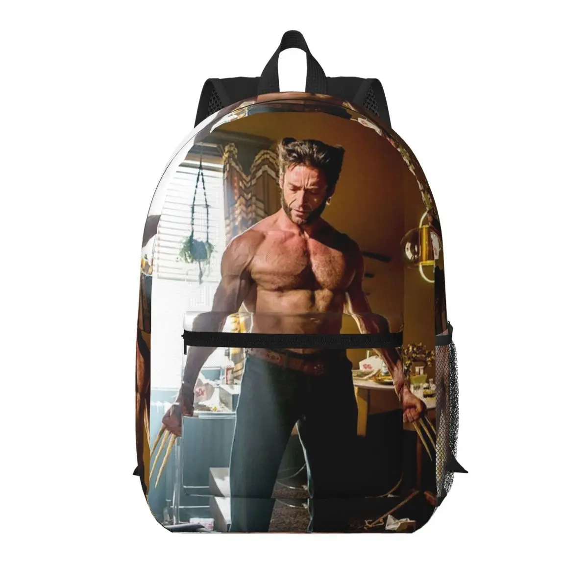 Hugh Jackman Student Backpack School Bag Hiking Travel Daypack for Men Women Bookbag Shoulder Bags