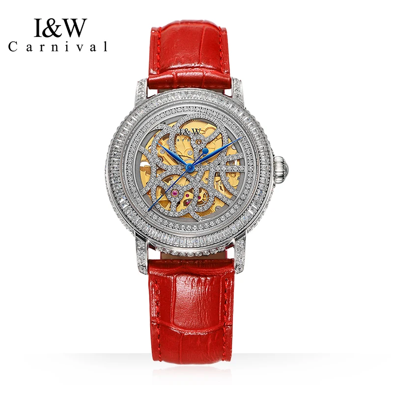 Carnival Brand High-End Gypsophila Series Luxury Diamond Mechanical Watch Women Sapphire MIYOTA Movement Automatic Watches Women