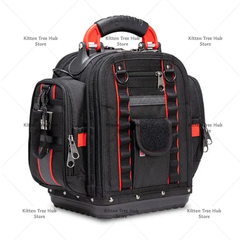 Portable Crossbody Tool Bag, Thickened Wear-resistant Toolkit Multifunctional Storage Organizer for Daily Work