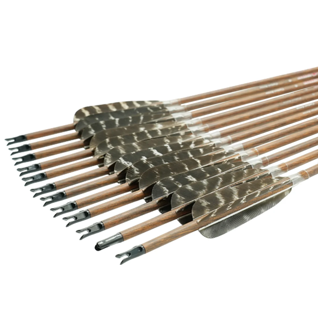 Linkboy Flechas de carbono con pluma pavo para caza en arco compuesto - imagen 3