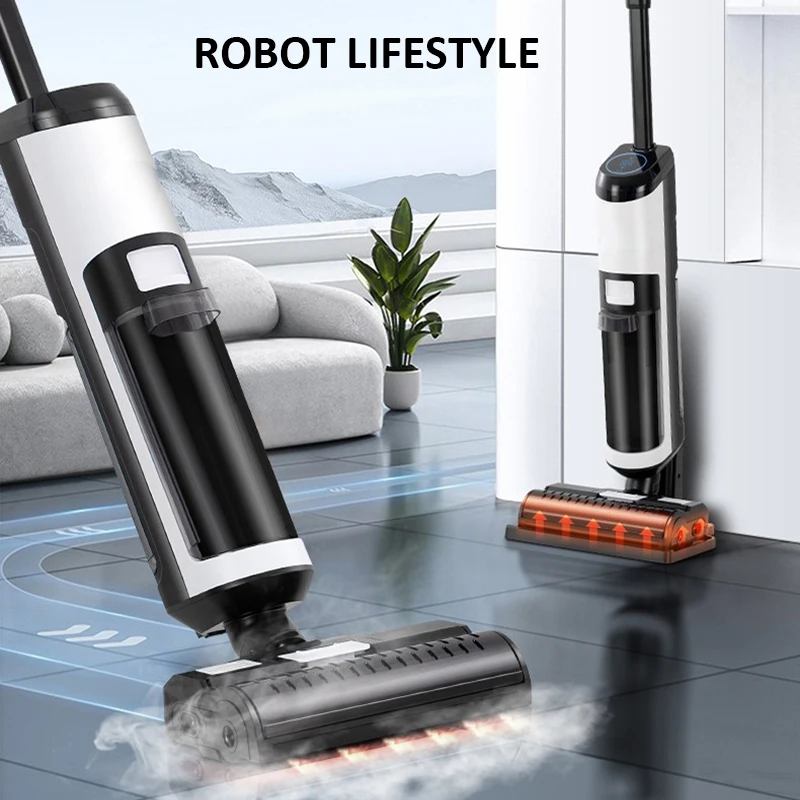 Cordless Wet Dry Handheld Vacuum Cleaner RL9Max 14000Pa Strong Suction Low Noise Running Time 40mins