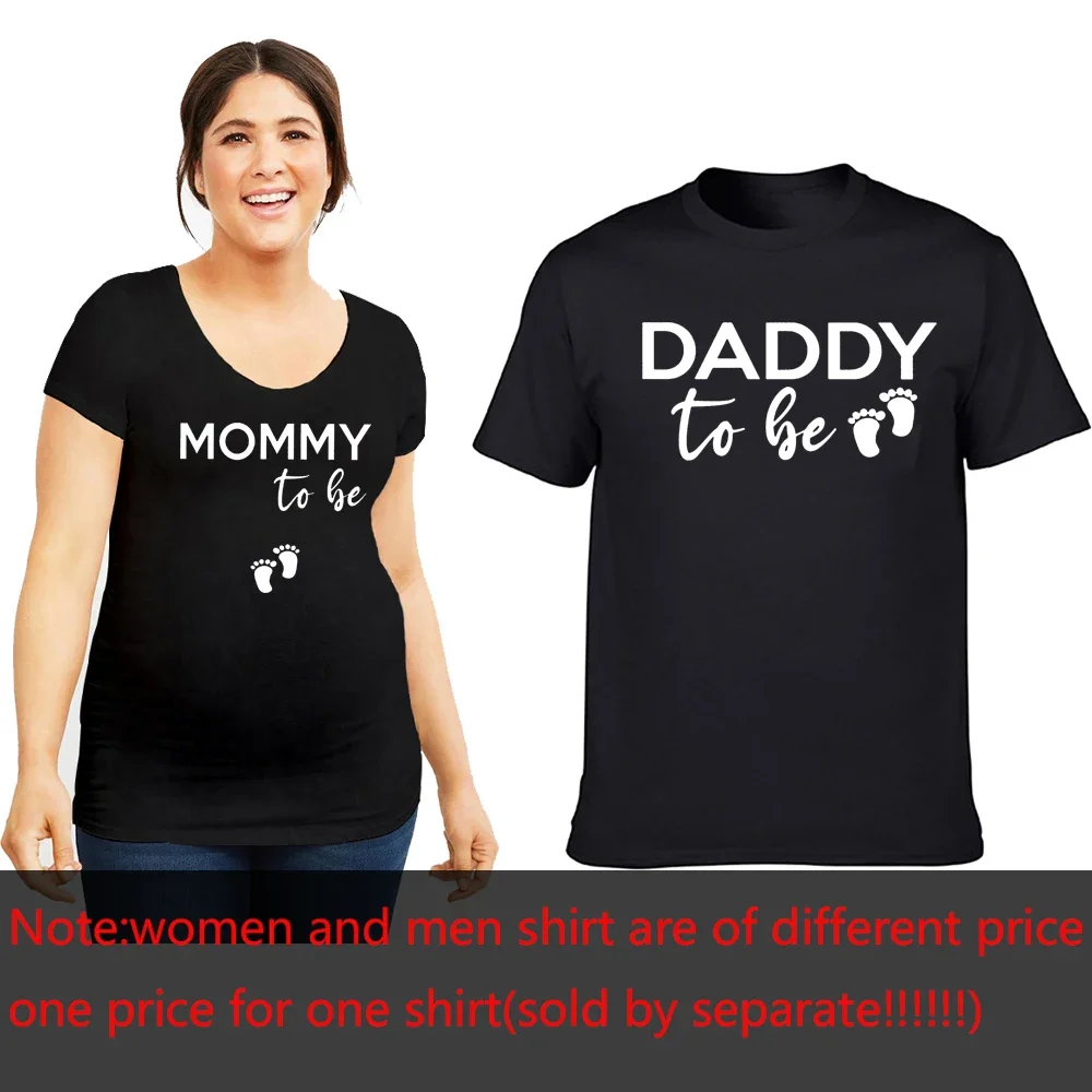 Mommy To Be Shirt Daddy To Be Shirt Pregnancy Announcement T-Shirt Pregnancy Reveal Tees Matching Maternity Baby Shower Tops