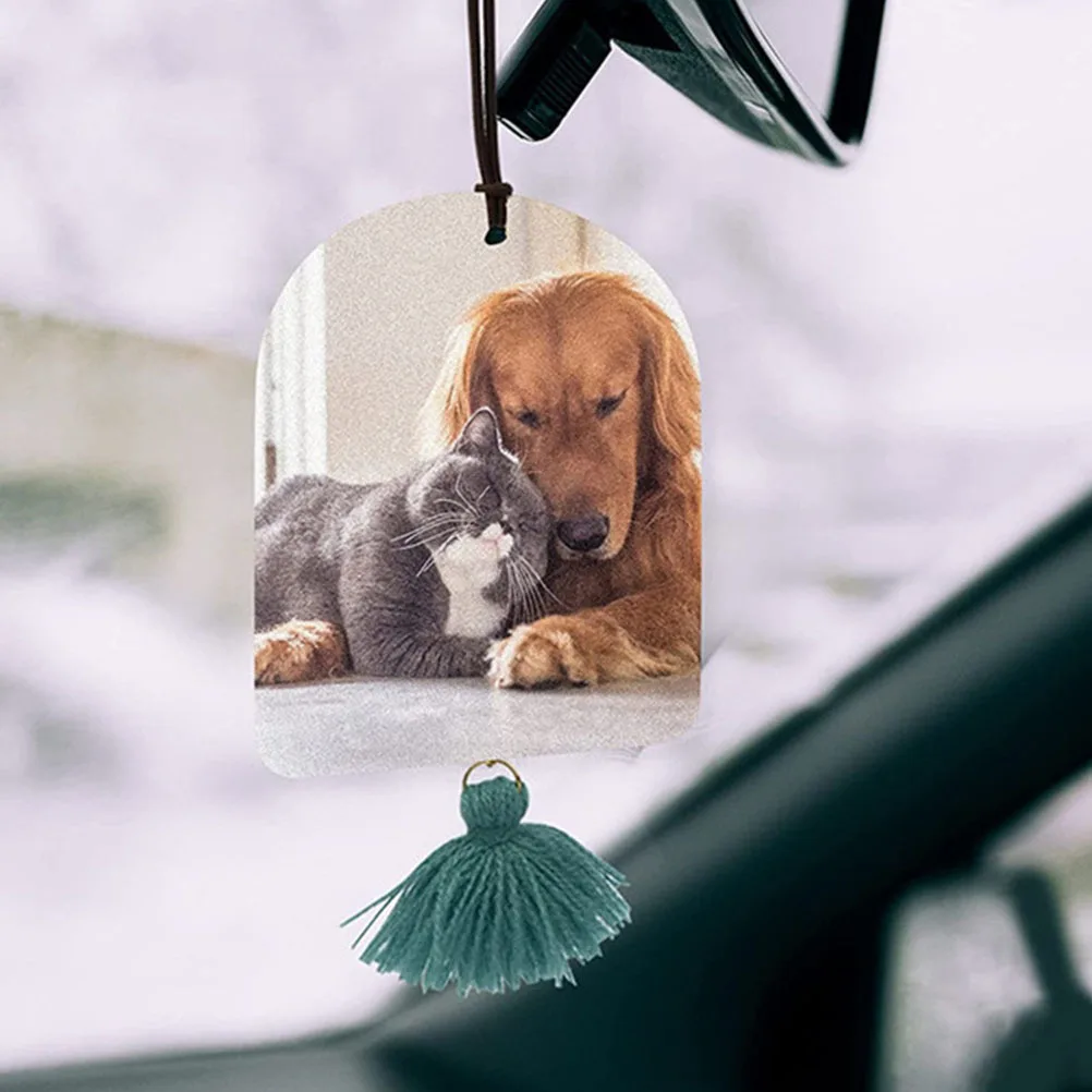 

1 set 1 Set Of Car Air Freshener Sublimation Blank Felt Sheets Diy Heat Transfer Aroma Sheet For Car Home Auto Vent Diffuser