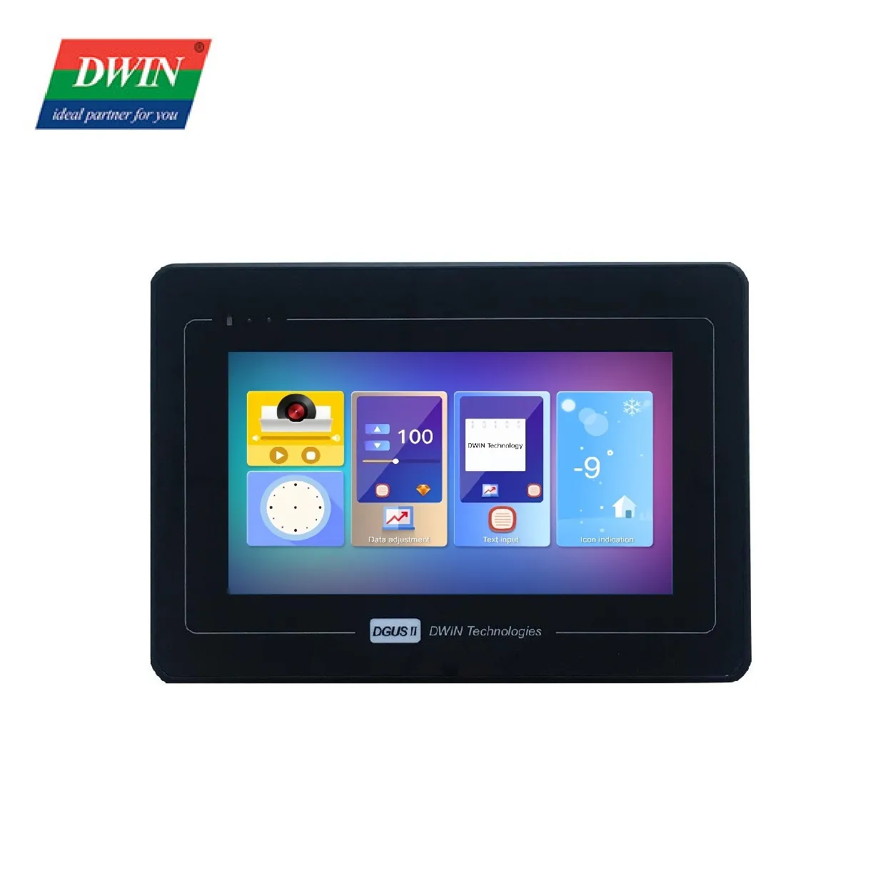 

2026 DWIN HMI 7 Inch Display with Enclosure 800x480 Uart Touch LCD Panel Smart TFT LCD Module RS232 RS485 Modbus for Industry