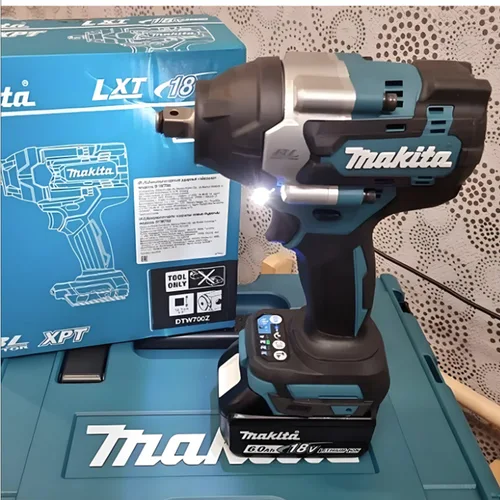 🪡 💍 Nueva llave de impacto eléctrica Original Makita DTW700 1000 N.m alto par 1/2 pulgadas Compatible con batería Makita BL1860 de 18V