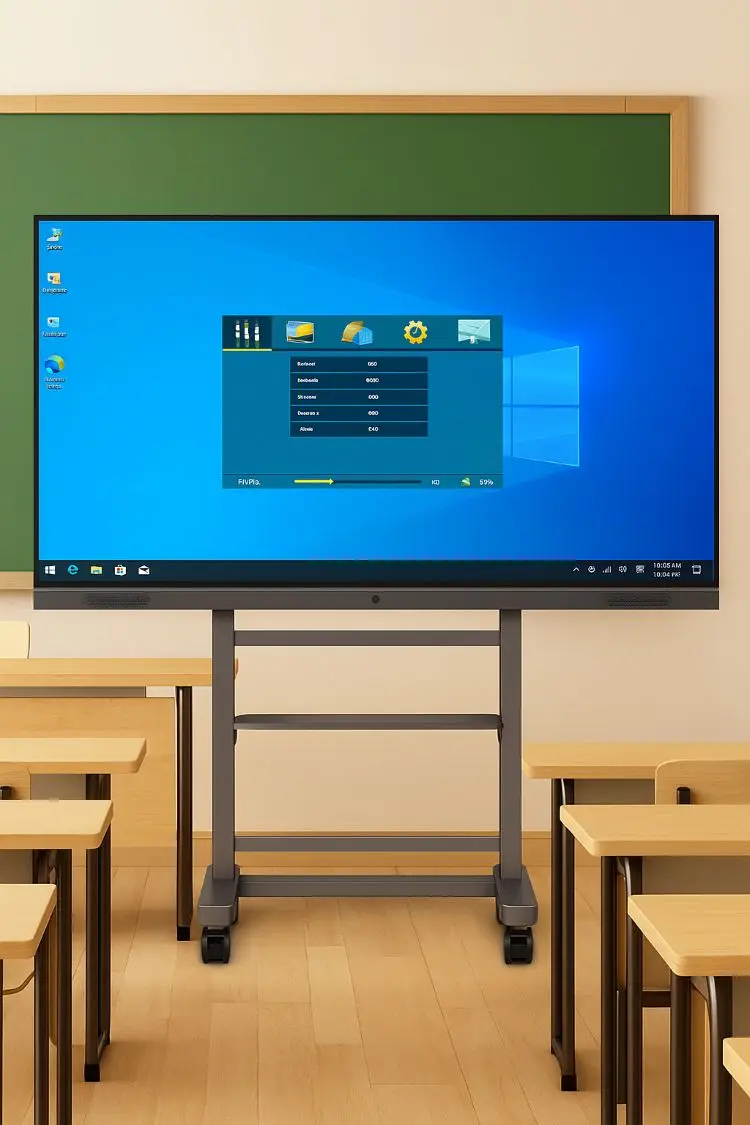 STLF Height-Adjustable Mobile Stand with Detachable Rear Push Handle 200 lb Load Capacity for TVs up 86 Inches 200 lb Load Capac