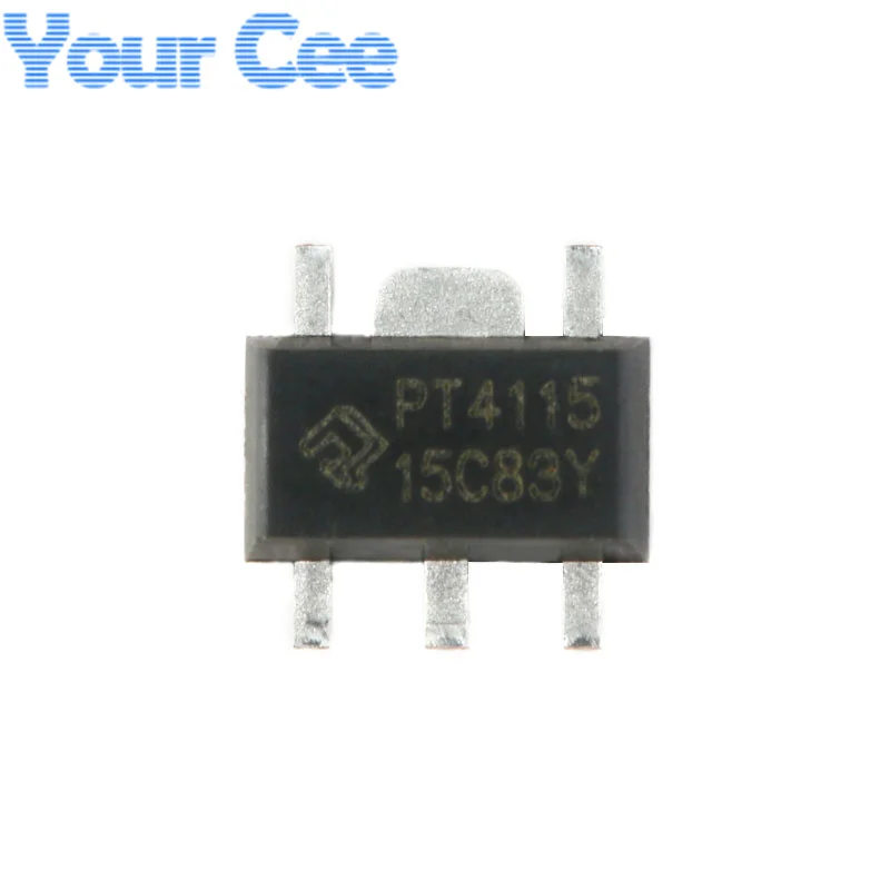 100pcs/10pcs PT4115B89E PT4115 SOT-89 LED Driver 30V 1.2A High Dimming Ratio Constant Current IC SMD Integrated Circuit