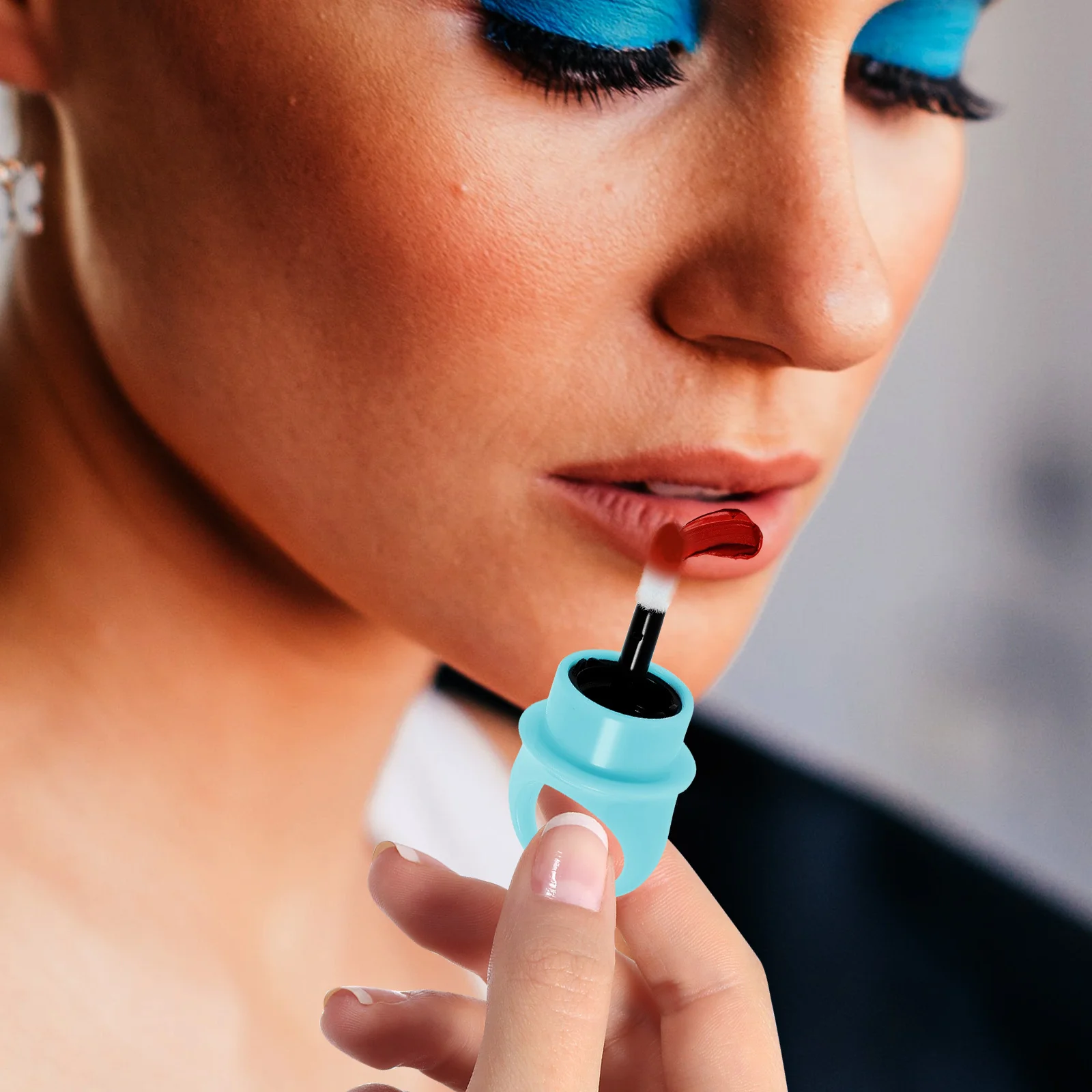 12 stuks lipglossbuizen lege doe-het-zelf-containers voor lippenbalsem crème opslag draagbare lichtgewicht plastic ringvormige make-uptool