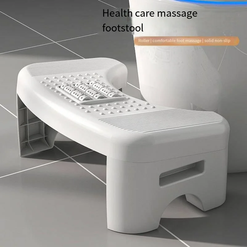 Thickened Plastic Foot Bench Non-Slip Shoe Changing Stool Bath Low Stool Squat Pit Artifact Bathroom Stool Toilet Seat Footstool