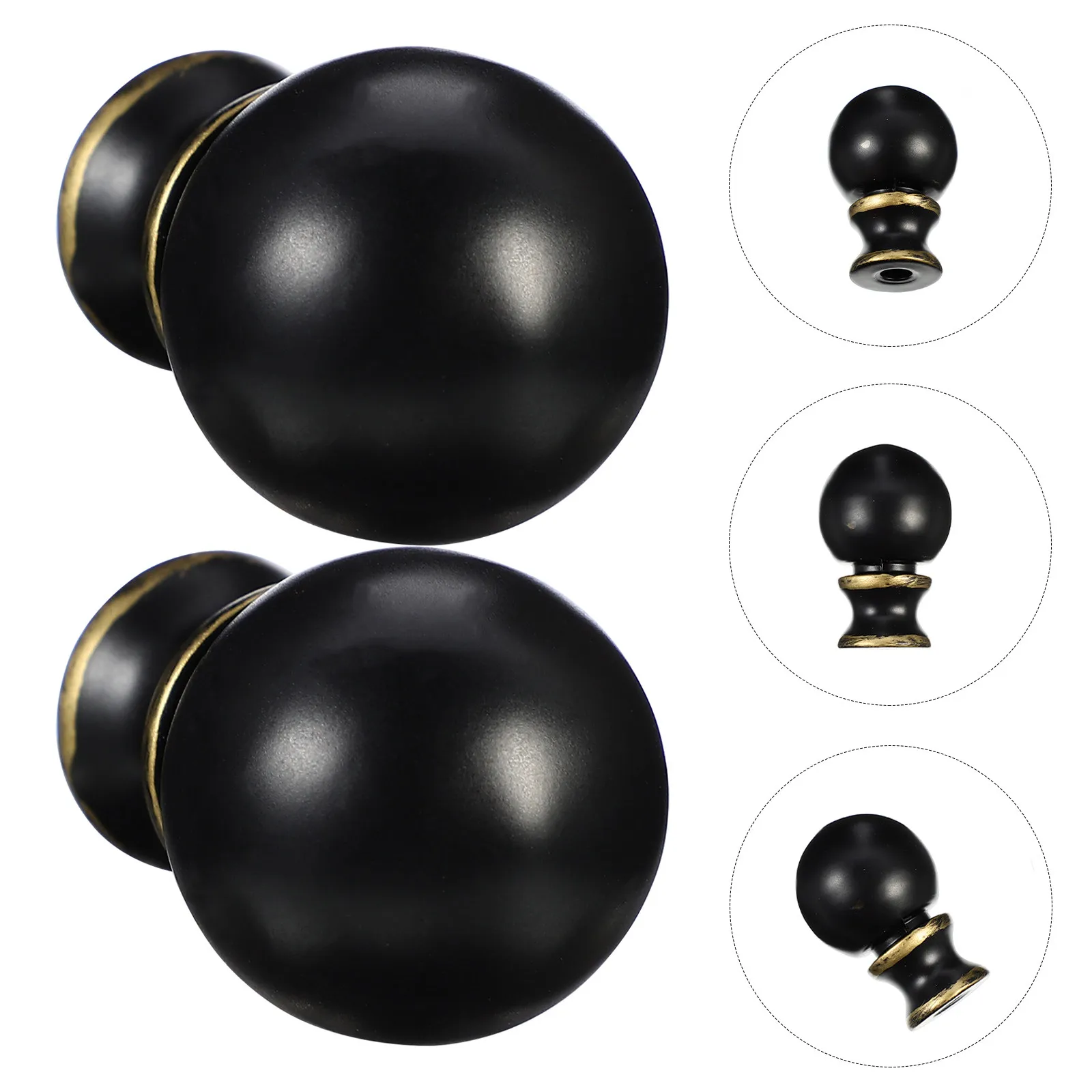 2Pcs Metal Lamp Finial Zinc Alloy Lamp Knob Retro Table Floor Light Decoration for Home Restaurant Bar Light Knob