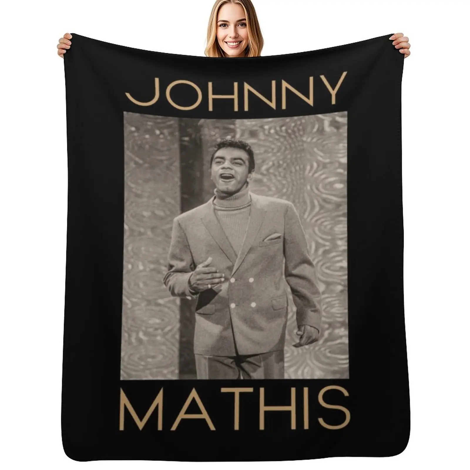 

Johnny Mathis Jazz Throw Blanket Decorative Soft Throw Blanket for Couch Sofa