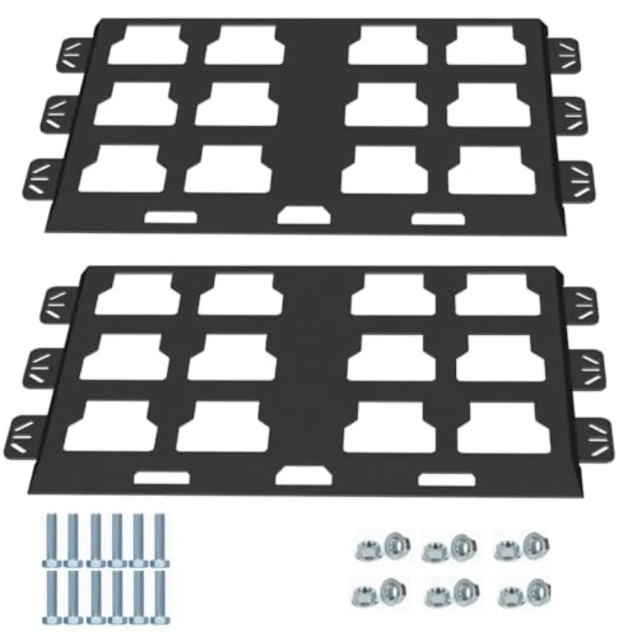 

Mounting Plate Compatible with Milwaukee Packout 100 Lbs Metal with Powder Coat for Tool Storage and Organization System