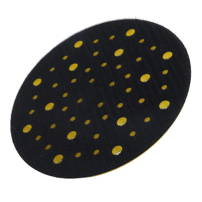 AB51 4Pcs 150Mm 5/16 Thread 52 Hole Medium Density Random Orbital Sander Hook & Loop Backing Pad Compatible With Mirka CEROS