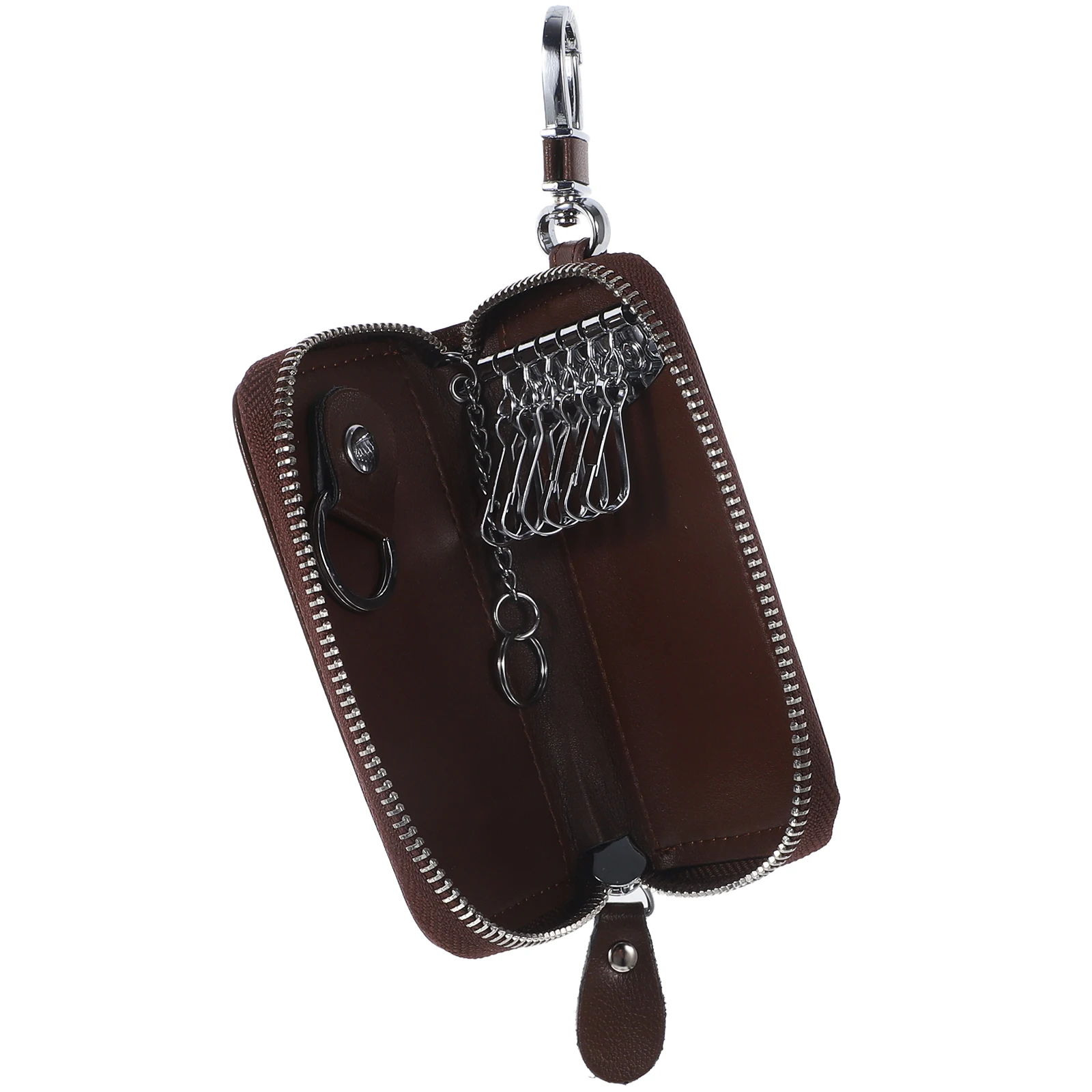 

Multifunction Car Key Pouch Zipper Keys Storage Bag Hanging Waist Key Case Holder for Men (Coffee)