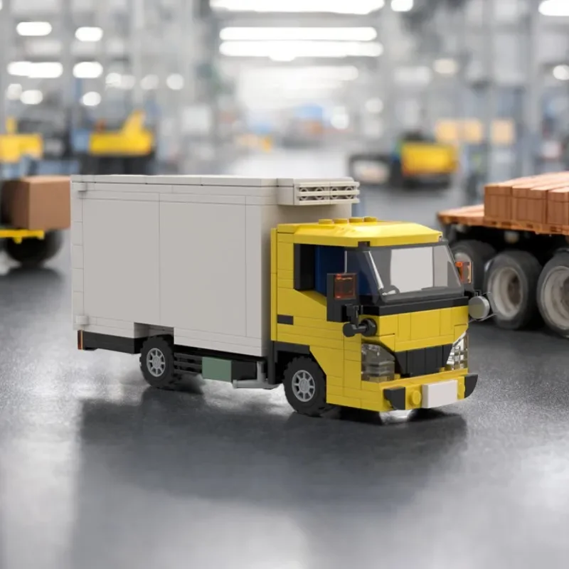 

249 шт. MOC строительная игрушка Mitsubishiits Fusosr Canter FE 71 л модель грузовика DIY строительные блоки креативный подарок для детей117