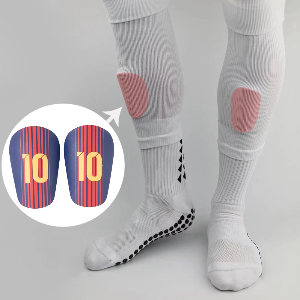 1 Pair Soccer Shin Pad Football Training Leg Guard Small Kids Adults Shin Guard Light Sock Insert Board Legging Protective Gear