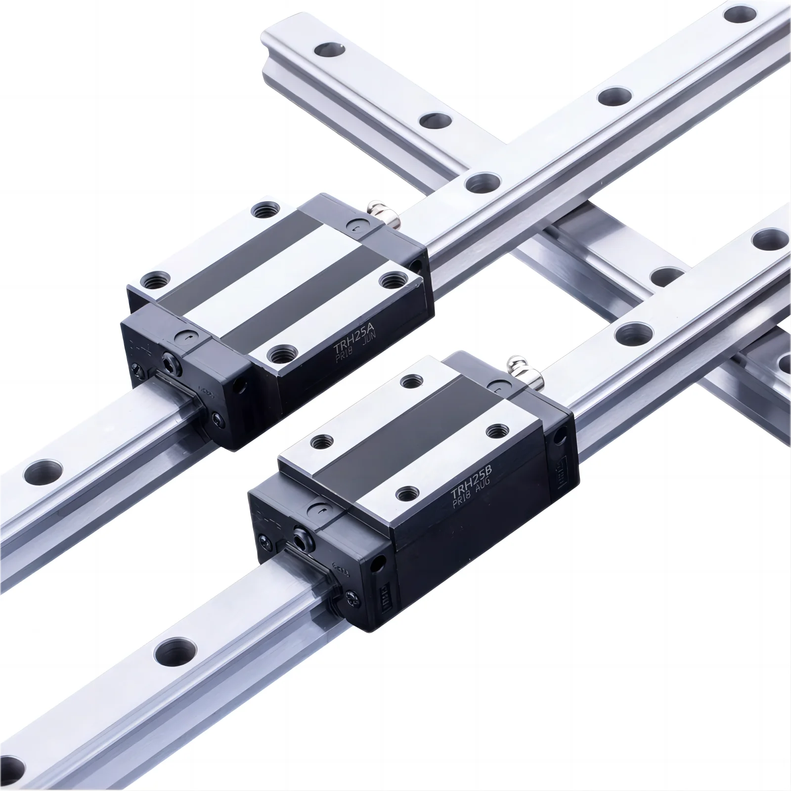 High Precision Linear Guides 2pcs HGR20 200-2500mm Rails + 4pcs HGH20CA/HGW20CC Carriages for CNC Router