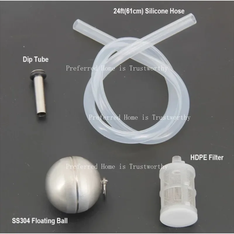 Suitable for 80cm Silicone Dip Tube & Stainless Steel Floating Filter Ball, Beer Keg Liquid Filter Kit