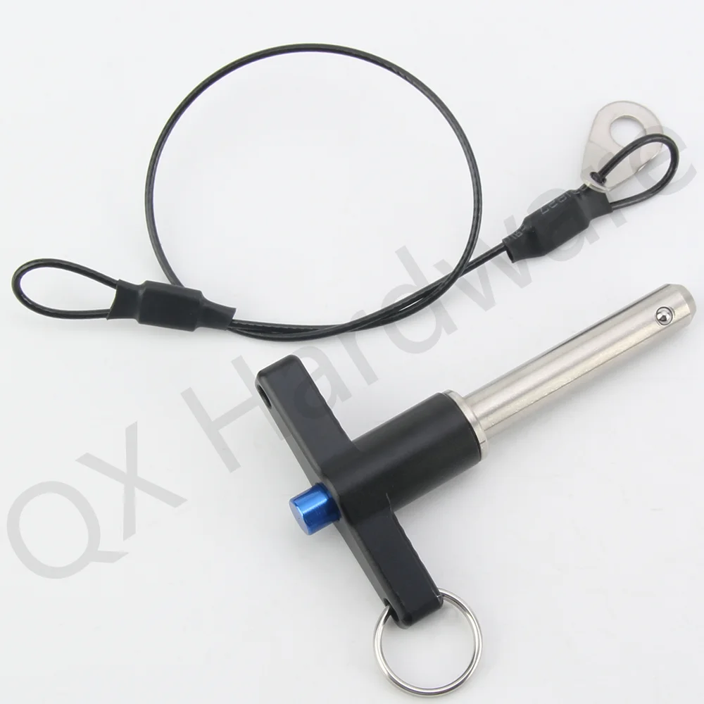 QX117 뜨거운 판매 T-핸들 푸시 버튼 LinearArray 정지 핀 퀵 릴리스 스테인레스 스틸 핀 안전 볼 헤드 잠금 핀