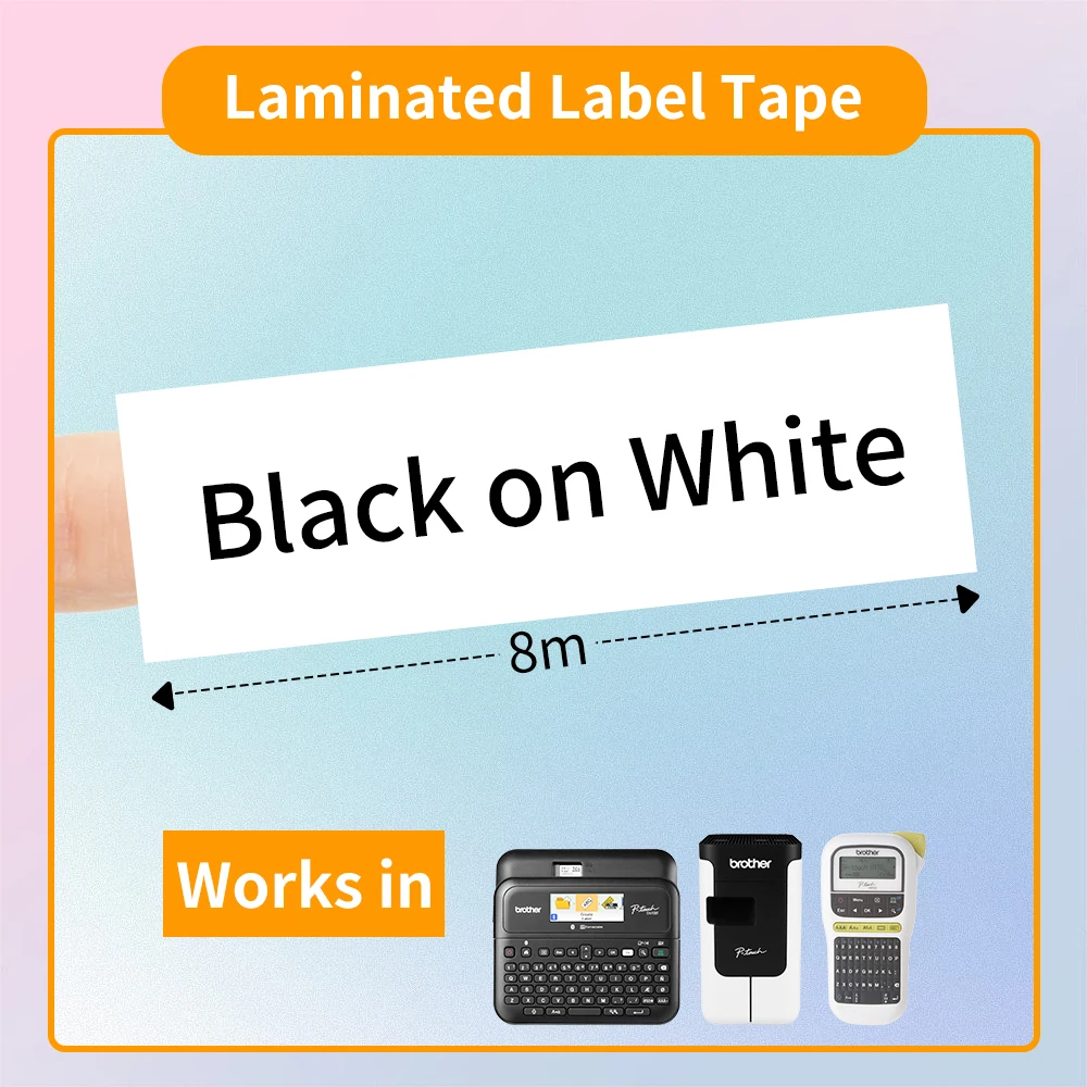3 Pack Waterproof TZ Tape 6/9/12mm TZe-231 Label Tape for Brother P-touch E1000 Pro Label Maker Printer