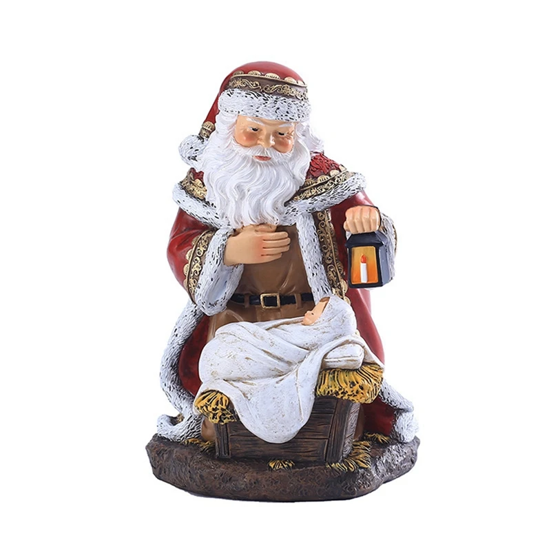 Fashion Home Desktop Crafts Santa Claus Home Decoration Christmas Decoration Resin Crafts Santa Claus Ornaments