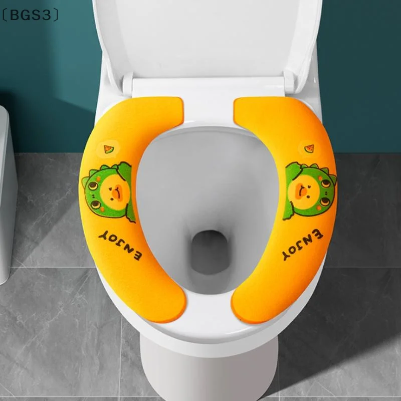 [-BGS3] غطاء مقعد المرحاض العالمي لينة الكرتون مرحاض لصق المرحاض لزجة وسادة للمقعد قابل للغسل دفئا غطاء مقعد وسادة وسادة