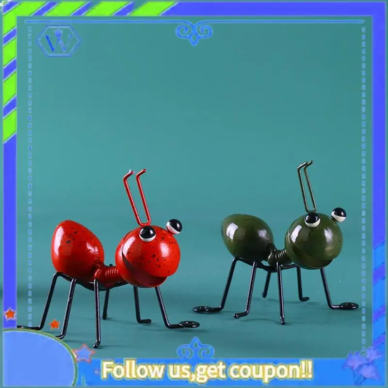 

Easy To Use 4PCS Metal Ants Garden Decoration Fence Lawn Bedroom Living Room Decoration 3D Sculpture Ants Art Decoration Ornamen