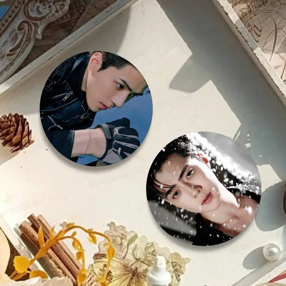 Korean Celebrity SE H-HUN Cartoon Style Badge Brooches On Backpack Decoration Round Enamel Pins For Accessorys