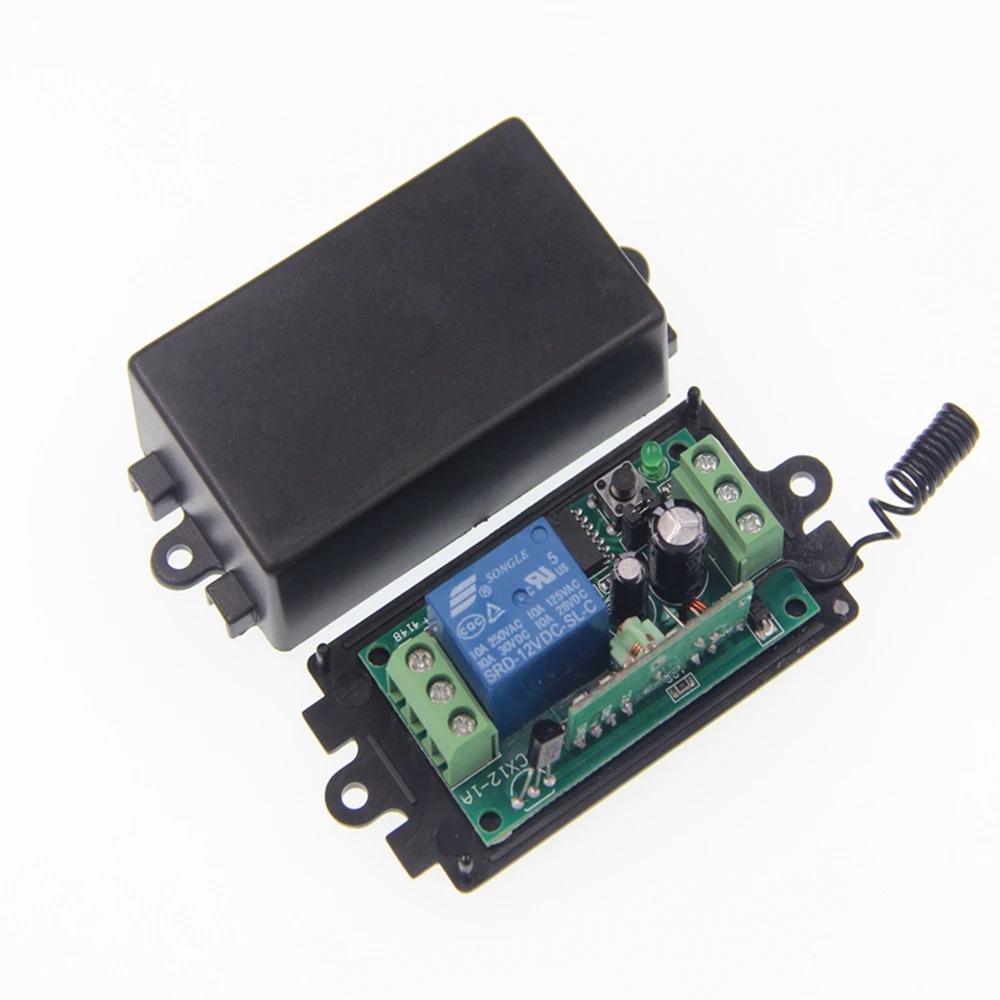 Radio Frequency Wireless Remote Control Switch DC12V 24V Access Control Electromagnetic Lock, Lamp, Horn Alarm Power-Off Control