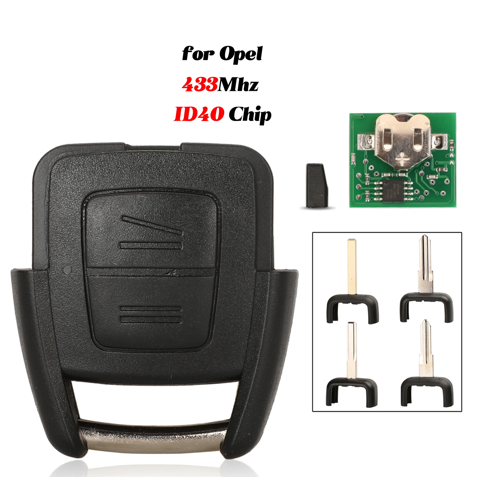 Jingyuqin 433Mhz Smart Fernbedienung Autoschlüssel ID40 Chip für Opel Astra G A Zafira 93176615 BOSCH TS Schlüsselanhänger 2 Tasten – Detail 3
