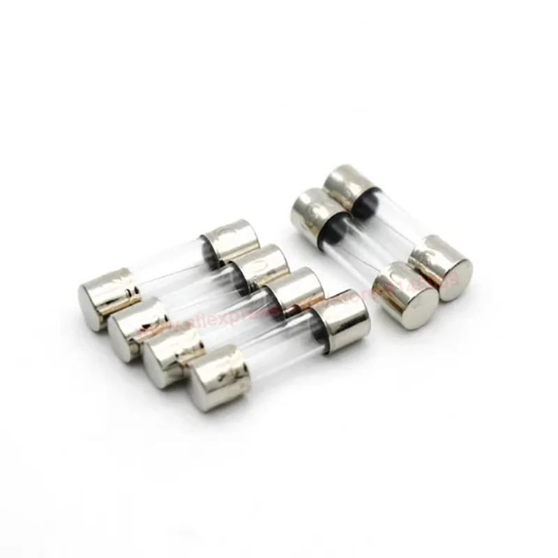 50~100Pcs/1Box 5x20mm 6x30mm Glass Fuse 5*20mm 6*30mm 250V 0.5A 1A 2A 3A 5A 8A 10A 15A 20A 30A Glass Fuse Quick Break