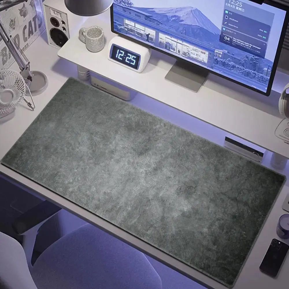 Hot selling Gray mouse pad 900x400 overlocked mousepad desktop keyboard table pad gray series game desk mat computer accessorie
