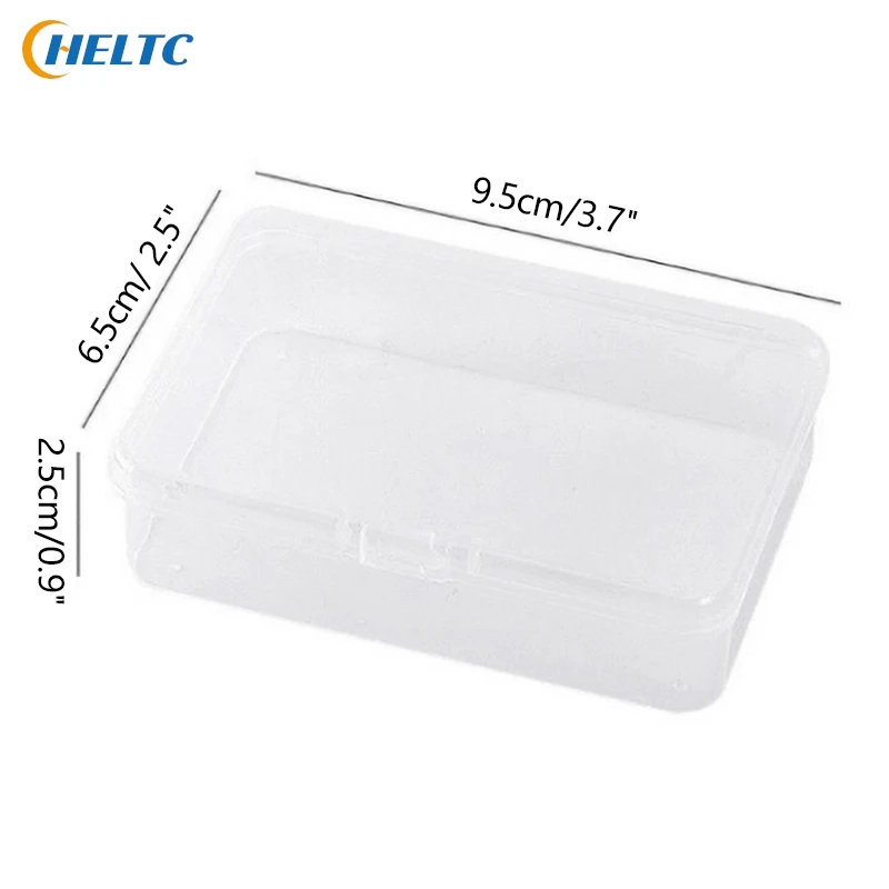 1pcs New Transparent Plastic Storage Box Photocards Small Card Storage Box Desk Organizer Box Classification Box Stationery