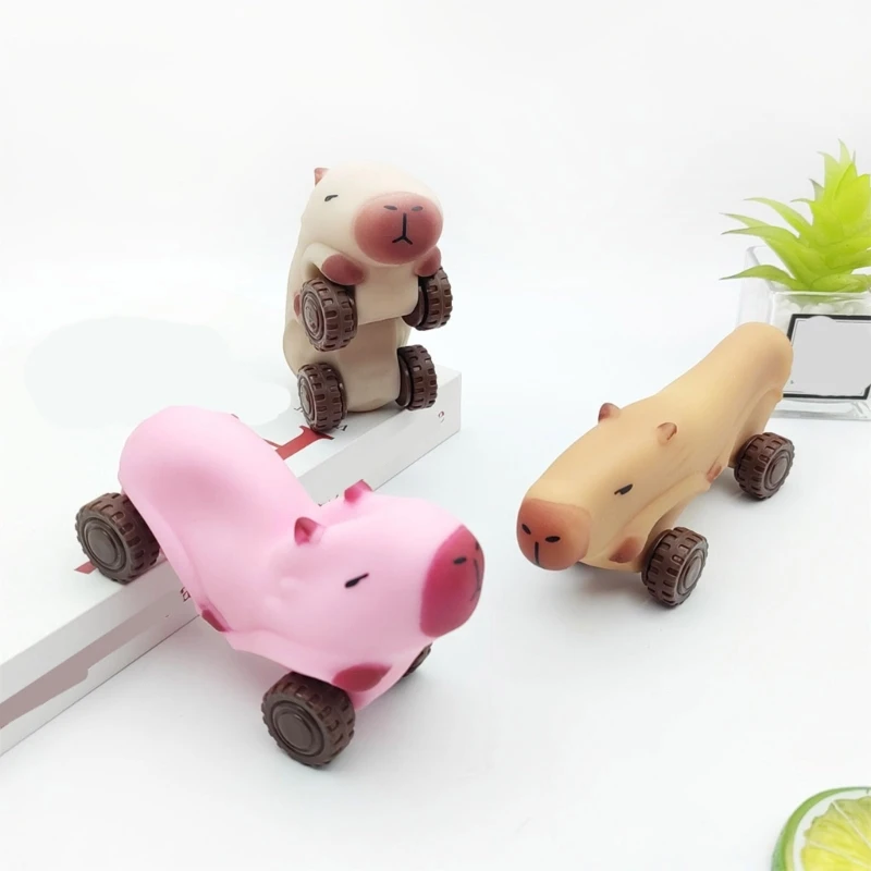 Portable Miniature Action Toy Capybaras Themed Stress Reliever for Students and Professional A0KC