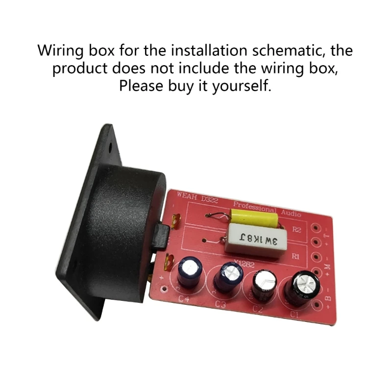 16FB 2-weg/3-weg audiofrequentieverdeler Stereoluidspreker Luidspreker Crossoverfilter