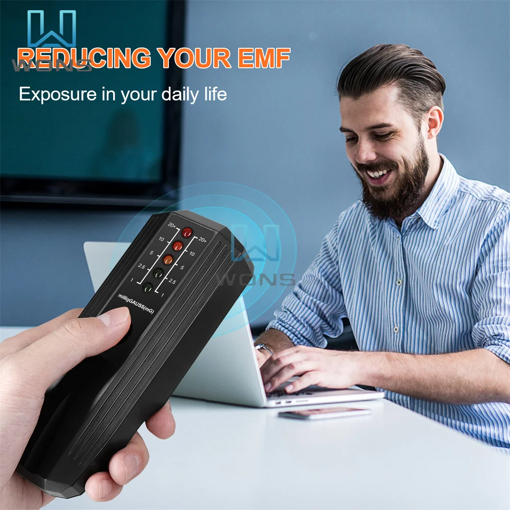 New Digital Electromagnetic Radiation Detector LED EMF Meter Magnetic Field Detector Ghost Hunting Paranormal Equipment Tester