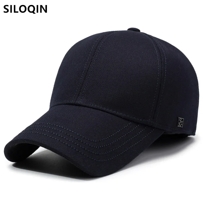 Кепка Snapback, новая зимняя плюшевая утолщенная морозостойкая шапка-ушанка, теплые бейсболки для мужчин, кепка для гольфа, хлопковая шапка для папы gorras шапка
