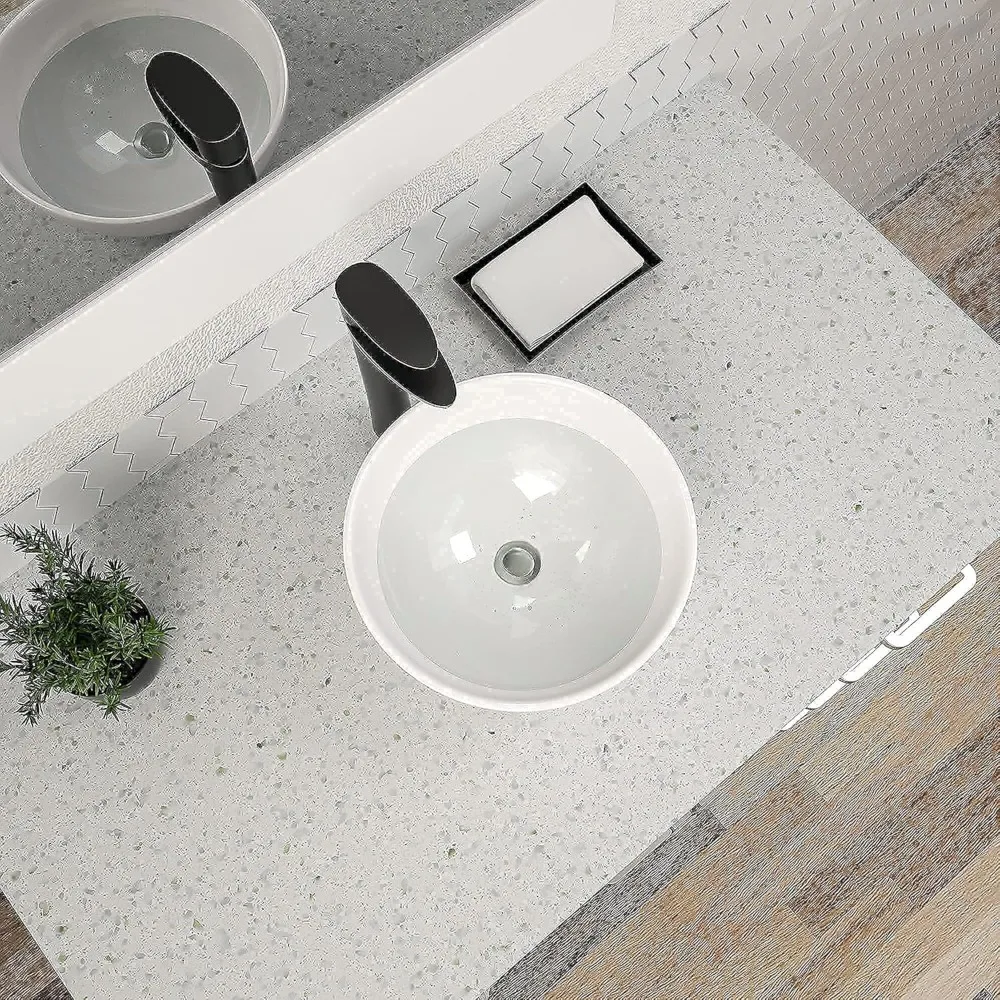 

13 Inch Bowl Sinks for Bathrooms Round Small Vessel Sink Countertop White Ceramic Porcelain Round Bathroom Sink Bowl