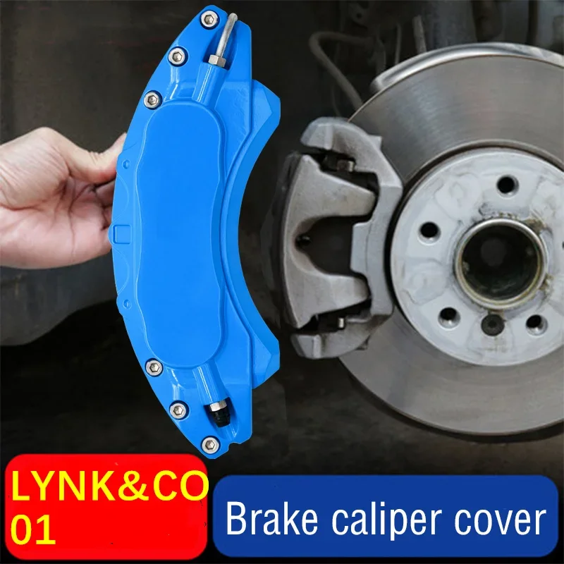 For LYNK&CO 01 Car Brake Caliper Cover Aluminum Metal Fit 21.5TD PHEV Halo Plus Pro 2018 2019 2021