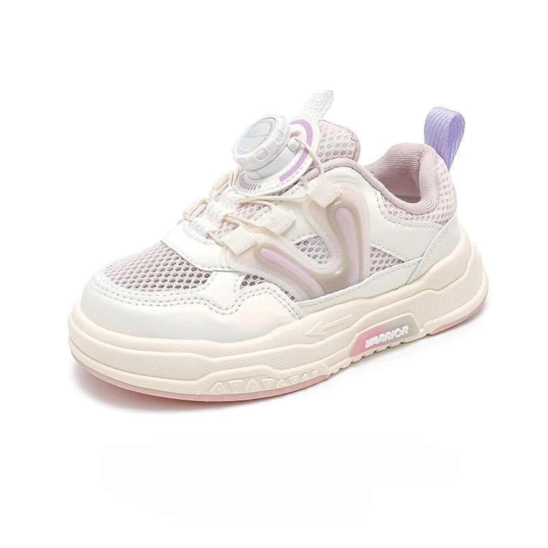 Breathable Children Casual Shoes 2025 Summer New Girls Sports Shoes Mesh Sneakers Board Sneakers Little White Shoes