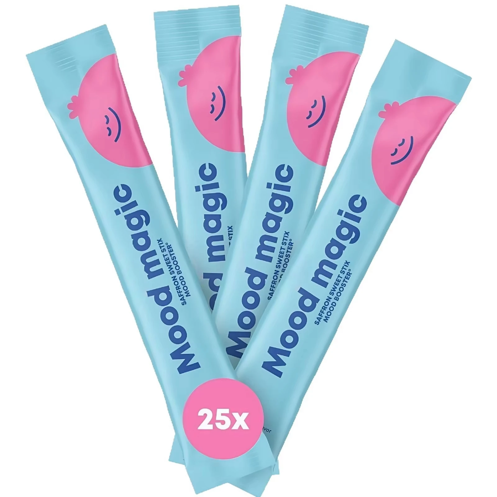 Pixie Sticks con azafrán y GABA - Suplementos de equilibrio del estado de ánimo para niños | Polvo sin azúcar con sabor a caramelo o agua en polvo, 25 paquetes