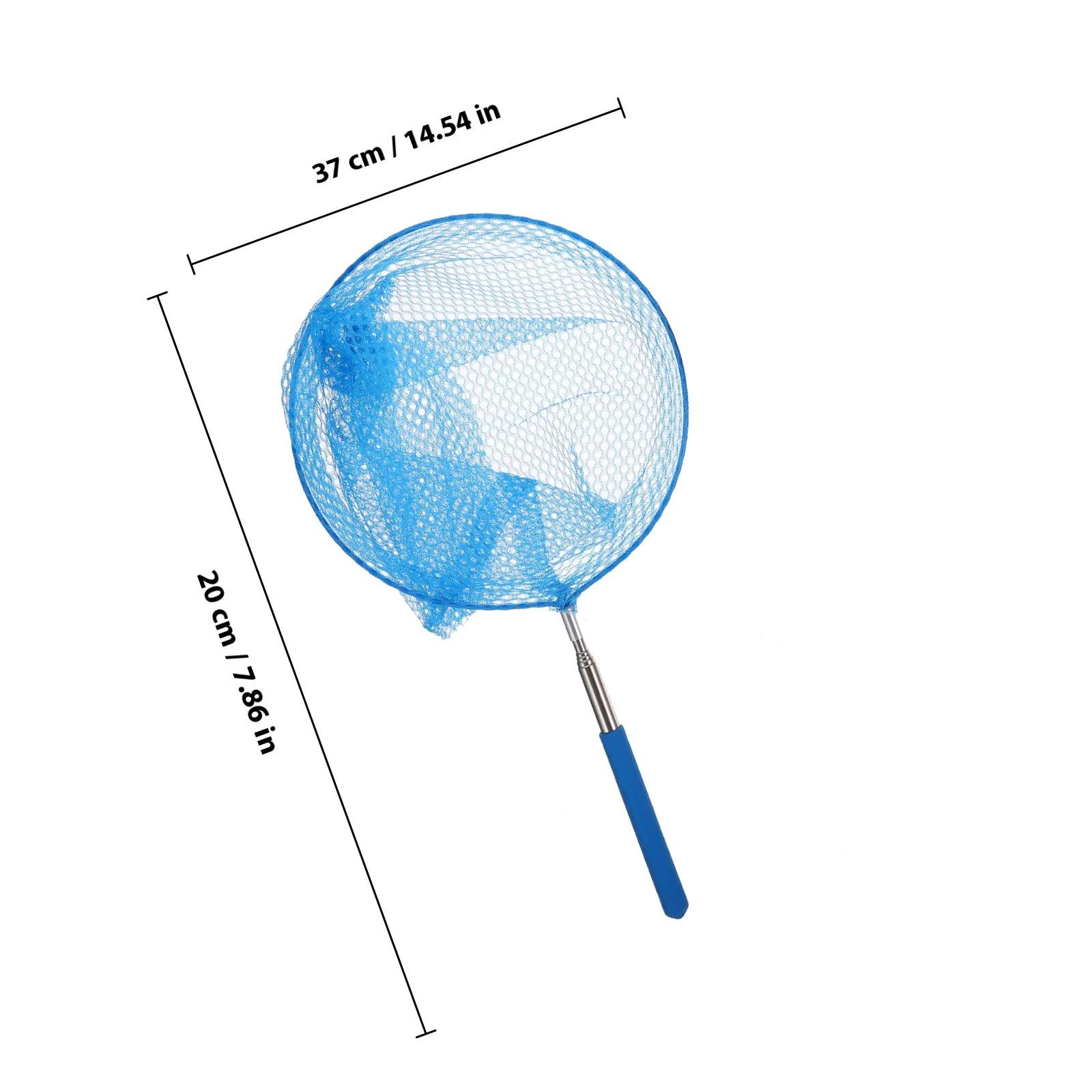 6 قطع شبكة صيد تلسكوبية من الفولاذ المقاوم للصدأ مع مقبض مضاد للانزلاق لصيد البق والفراشات والأسماك الصغيرة للأطفال والنشاط الخارجي