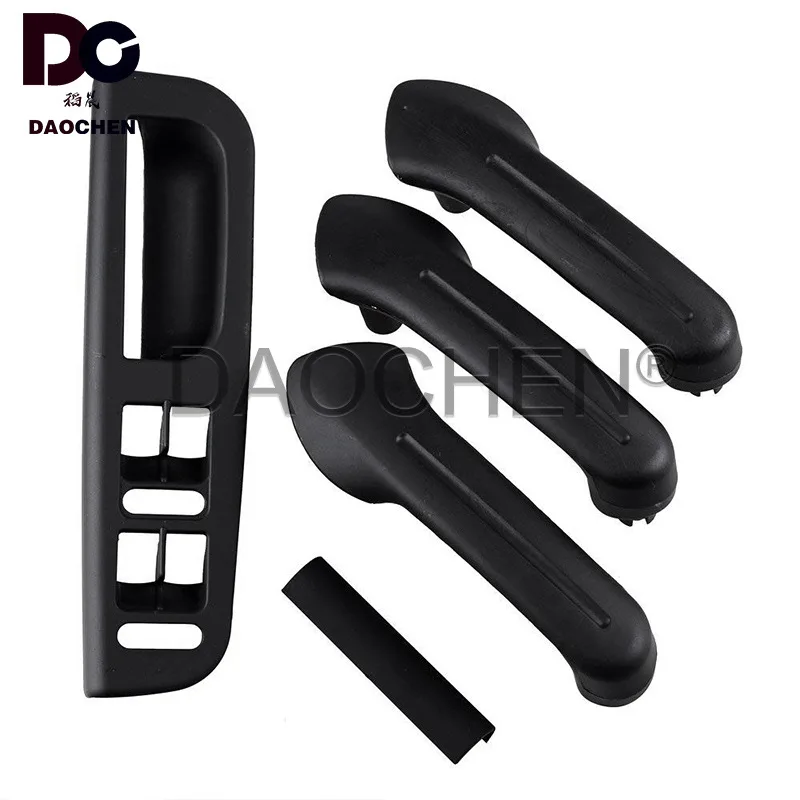 Daochen-manija de agarre para puerta delantera y trasera izquierda y derecha, accesorio negro para VW Bora Golf 4 MK4, Jetta 1999-2004, estilo de