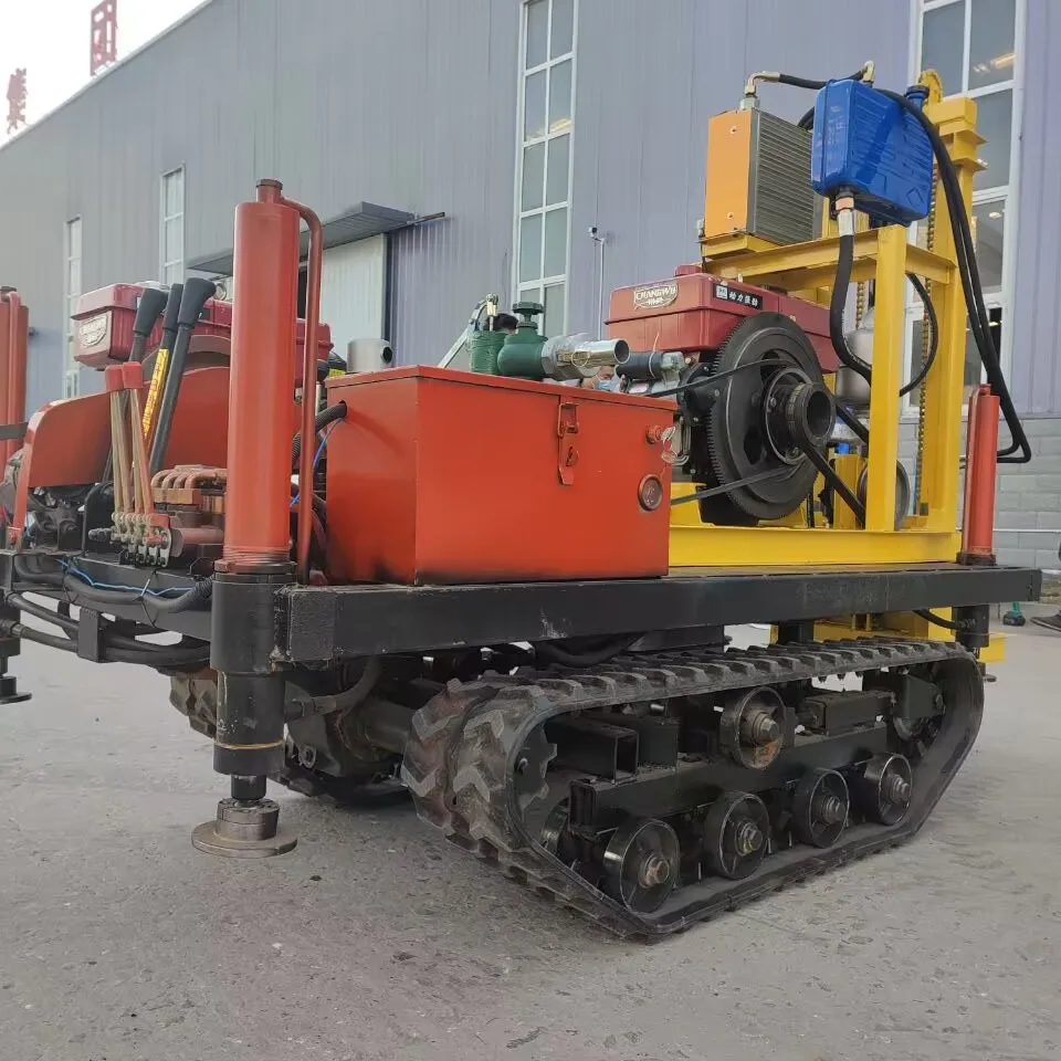 customized 150M-300M Small Portable Mini Mobile Hydraulic Borehole Water Well Drilling Rig For Sale