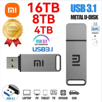 Xiaomi USB 3.1 16TB Flash Drive High Speed USB 512GB 16TB Type-C Interface Dual-Use Flash Memory Stick For Mobile Phone Computer